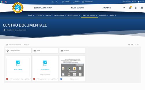 acao.it area soci centro documentale (screenshot desktop)