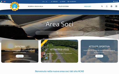 acao.it area soci (screenshot desktop)