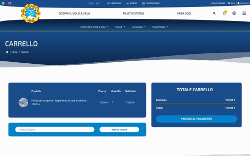 acao.it shop carrello (screenshot desktop)