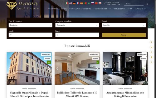 dynastyrealestate.it immobili (screenshot desktop)