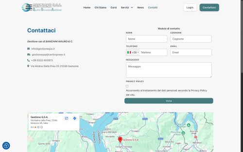 gestioneqsa.it contatti (screenshot desktop)