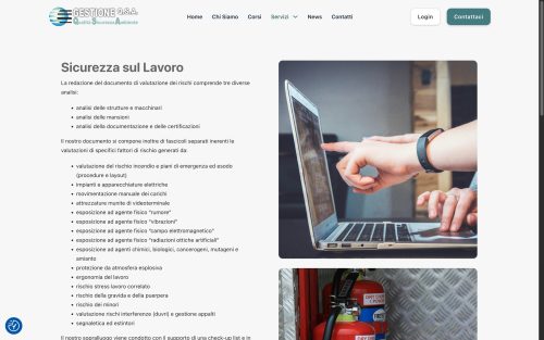 gestioneqsa.it servizi sicurezza sul lavoro (screenshot desktop)