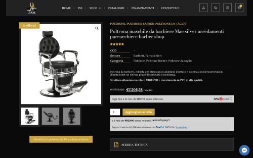 jssarredamenti.com prodotto poltrona maschile da barbiere mae silver arredamenti parrucchiere barber shop (screenshot desktop) (3)