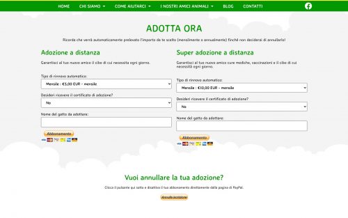 Screenshot Mondovagabondo.net Come Aiutarci Adotta A Distanza
