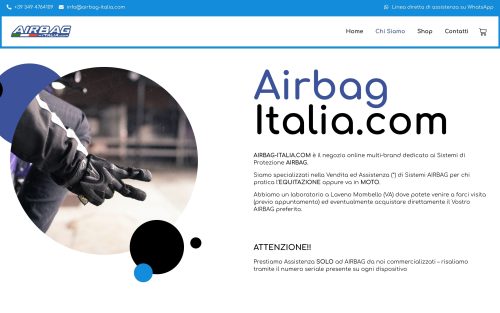 www.airbag italia.com chi siamo (screenshot desktop)