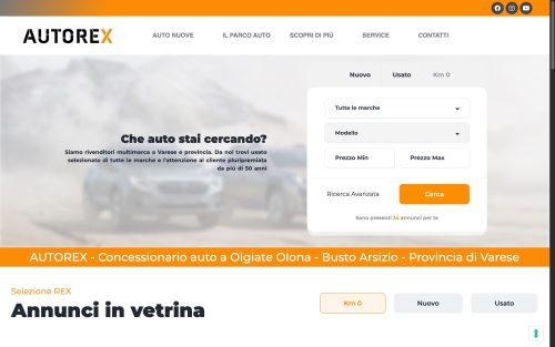 www.autorex.it (screenshot desktop)