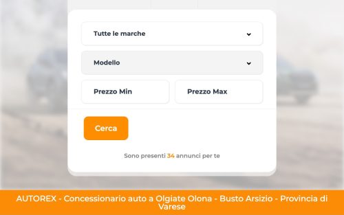 www.autorex.it (screenshot tablet)