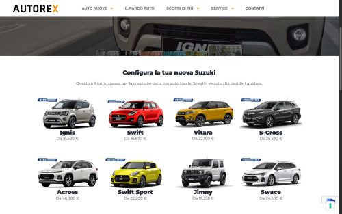 www.autorex.it suzuki (screenshot desktop)