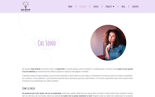 www.gaiagirardi.it chi sono (screenshot desktop)