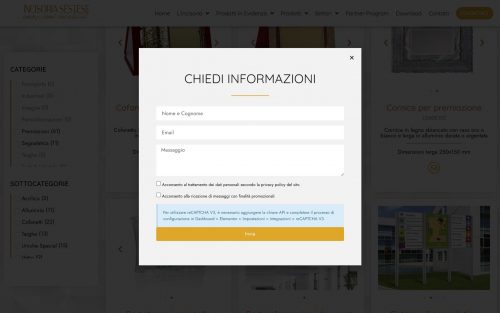 www.incisoriasestese.com settori prodotti centri sportivi (screenshot desktop)