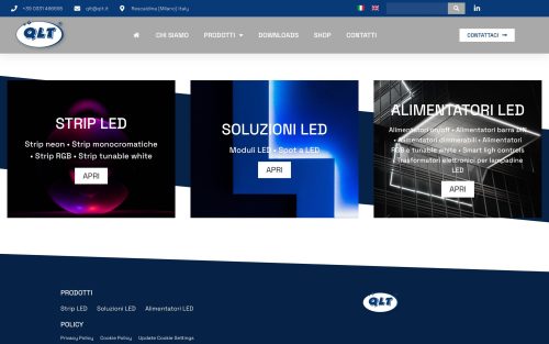 www.qlt.it categorie prodotti (screenshot desktop)