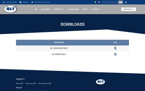 www.qlt.it downloads (screenshot desktop)
